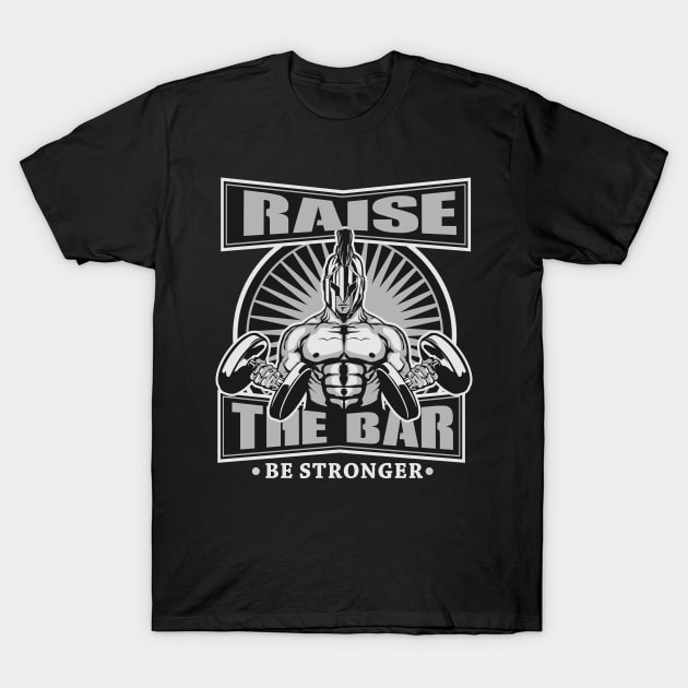 SPARTAN RAISE THE BAR T-Shirt by beanbeardy